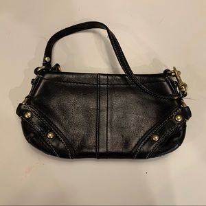 Coach leather clutch